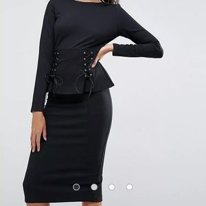 ASOS Peplum Corset Dress